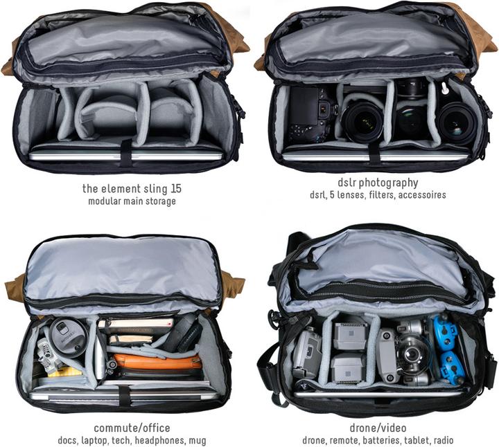 Actual product image Compagnon Element Sling 15 (Photo backpack, 18 l)