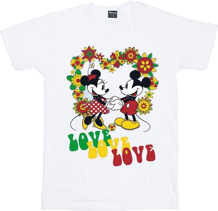 Produktbild Disney Mickey And Minnie Mouse Hippie Love TShirt Mädchen (140, 146)