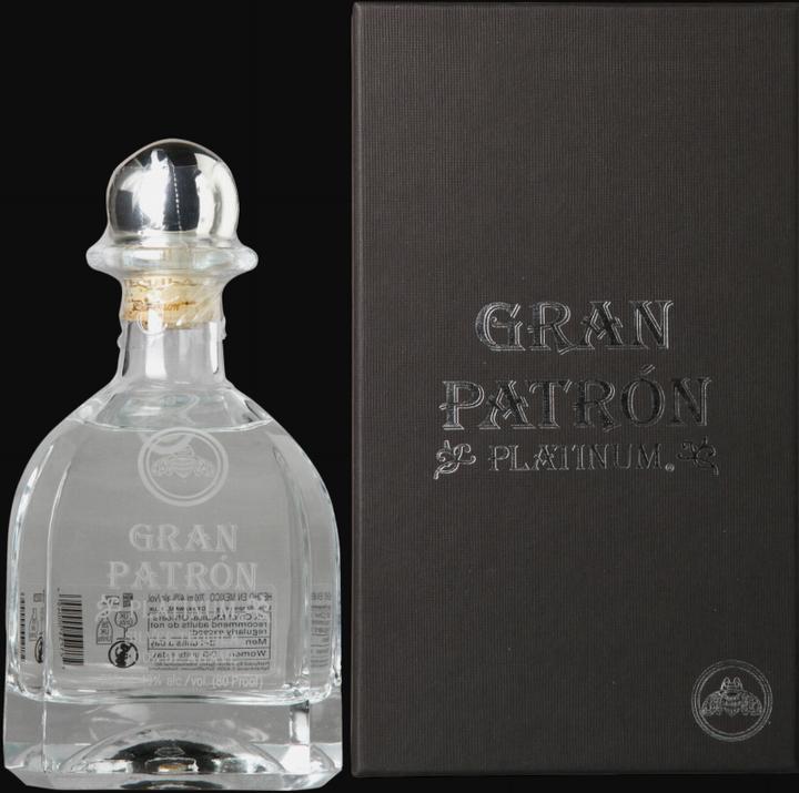 Actual product image Patrón Spirits Company Tequila Gran Patron Platinum pure agave