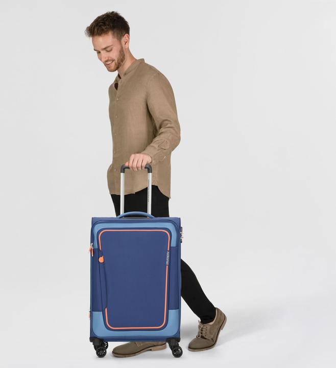 Actual product image American Tourister Case & Trolley Pulsonic Spinner 68 EXP (64 l, M (50 - 90l))
