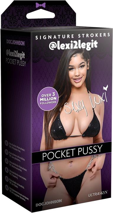Actual product image Doc Johnson Lexi2Legit ULTRASKYN Pocket Pussy
