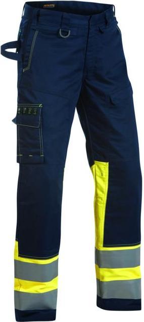 Actual product image Blakläder Multinorm waistband trousers, navy blue / yellow, size 48 (48)