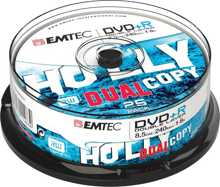Produktbild Emtec DVD+R DL 8,5GB 1-8x Cake Box (25) (25 x)