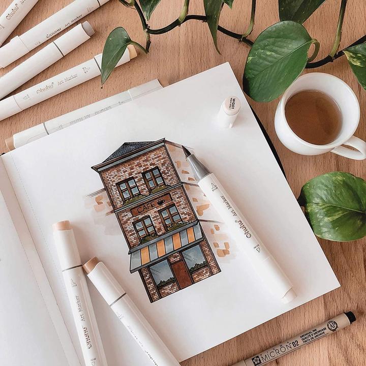 Image du produit Ohuhu Marqueur artistique Honolulu B (Multicolore, 72 x)