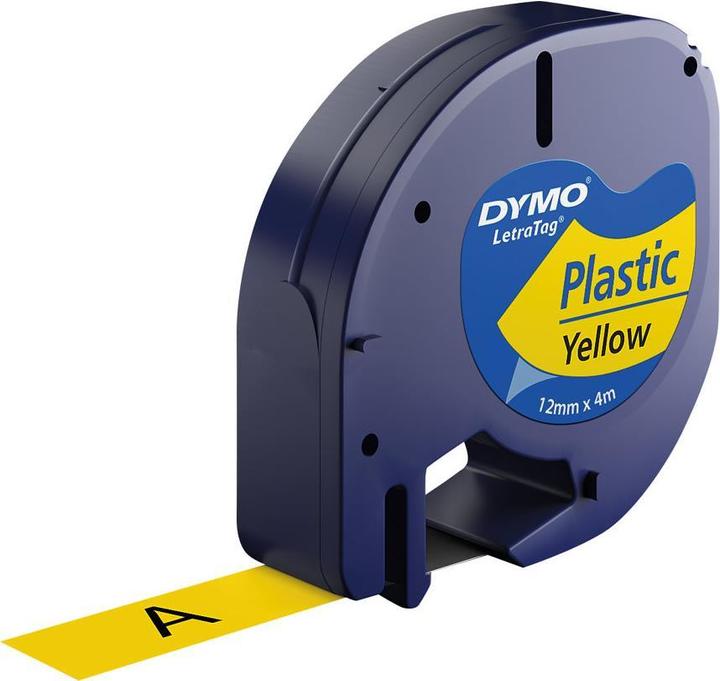 Actual product image Dymo LetraTAG plastic (1.20 cm, Yellow)
