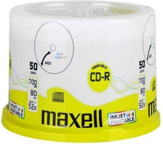 Actual product image Maxell CD-R 700Mb 52x (50 x)