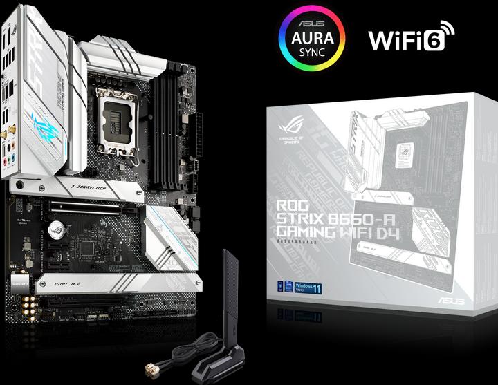 Produktbild ASUS ROG STRIX B660-A GAMING D4 (LGA 1700, Intel B660, ATX)