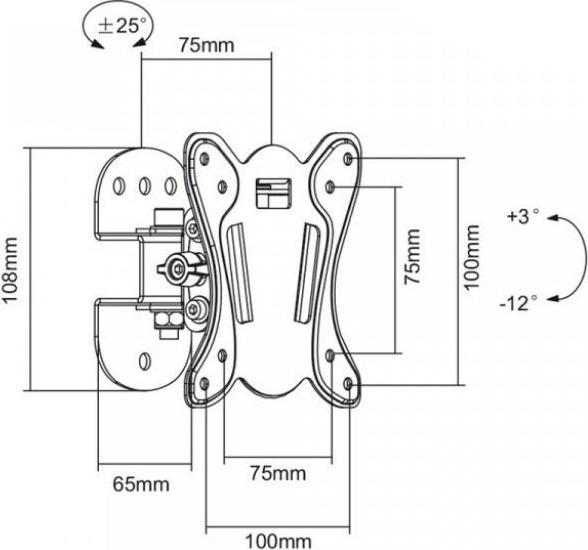 Actual product image Maclean MC-670 (Wall, 27", 20 kg)