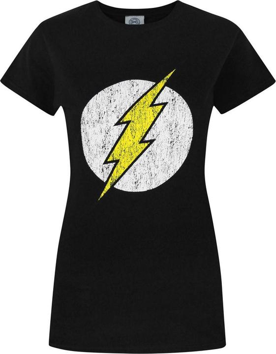 Actual product image Flash Womens/Ladies Distressed Logo T-Shirt (S)