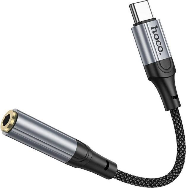 Produktbild Hoco USB-C to 3.5mm LS36, 0.12m, Schwarz (0.12 m)