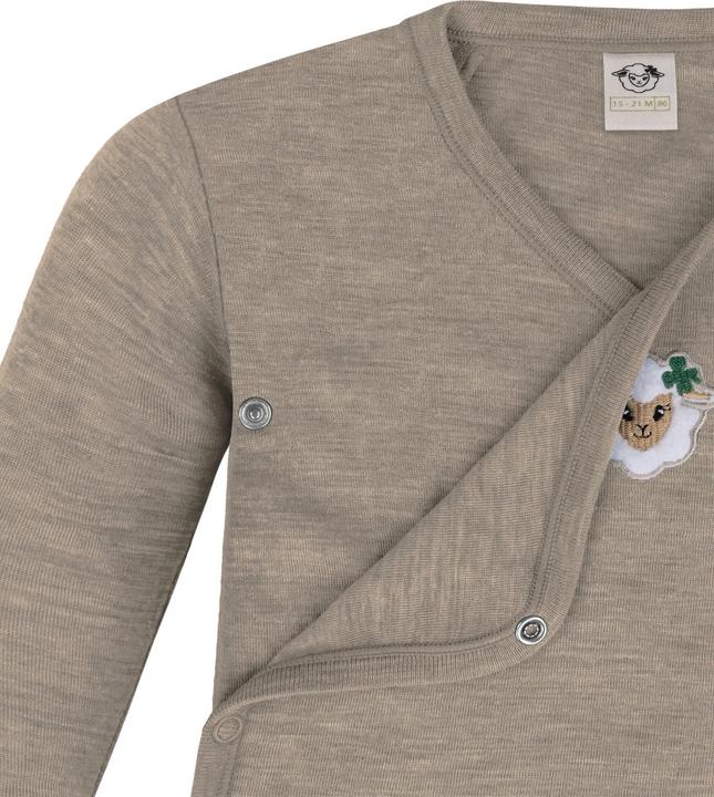 Actual product image Normani 3-pack multipack baby bodysuit merino long-sleeved body with buttons - 9345 (86)