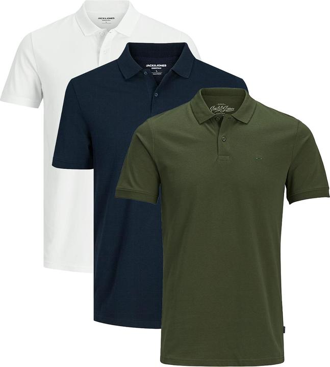 Produktbild Jack & Jones 3er Pack Basic Poloshirt (M)