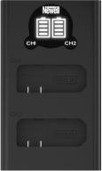 Produktbild Newell Set aus DL-USB-C Zweikanal-Ladegerät und zwei EN-EL14-Akkus für Nikon (Kamera Akku Ladegerät)