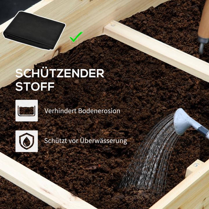 Actual product image Outsunny Treppenbeet mit 9 voneinander abgegrenzten Bereichen