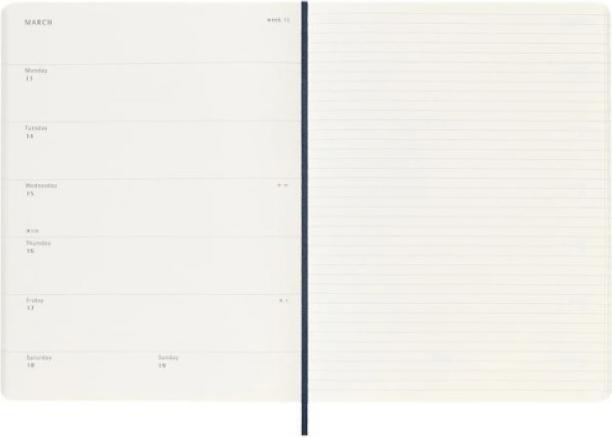 Productafbeelding Moleskine Notizkalender (19 x 25 cm, Engels)
