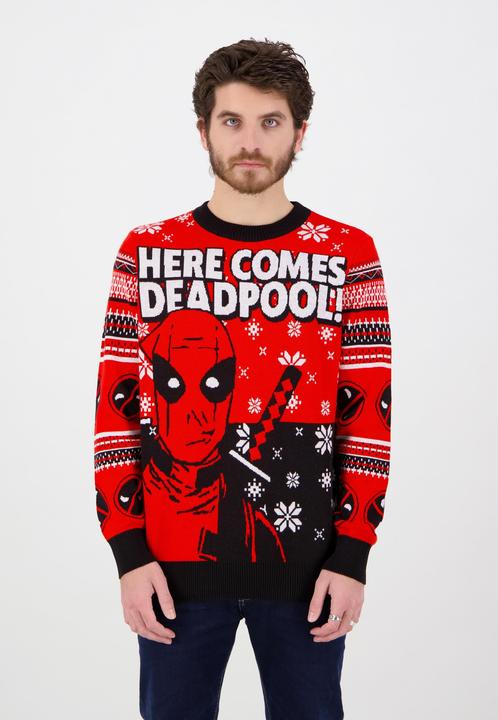 Actual product image Deadpool Knitted Christmas Jumper (XL)