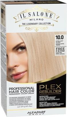 Il Salone Milano Plex Rebuilder Permanent Hair Color Cream 10.0 Extra Light Blonde Professional Hair (10.0)
