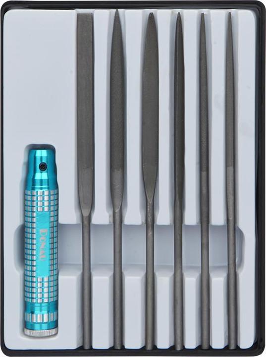 Donau Nadelfeilen Set 6-tlg. mit Metallhalter (160 mm)