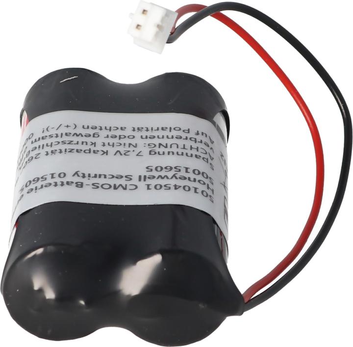 Actual product image AccuCell Memory battery 7.2V replaces Honeywell Security 015605, 50015605 2600mAh (1 pcs., Device specific, 2600 mAh)