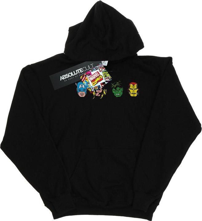 Image du produit - Sweat à capuche AVENGERS COMIC HEADS - Femme (XL)