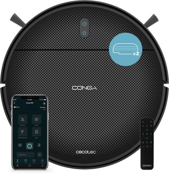 Actual product image Cecotec Conga 999 Origin X-Treme robot hoover Black (Robot vacuum)