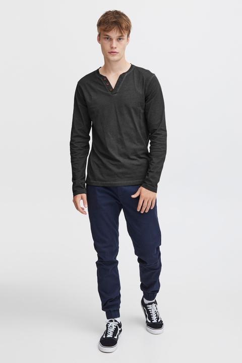 Actual product image Solid Tinox Men's Longsleeve With V-Neck Made Of 100% Cotton (L)