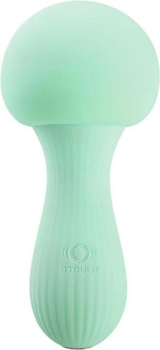 Actual product image Otouch Mushroom Silicone Wand Vibrator - Teal