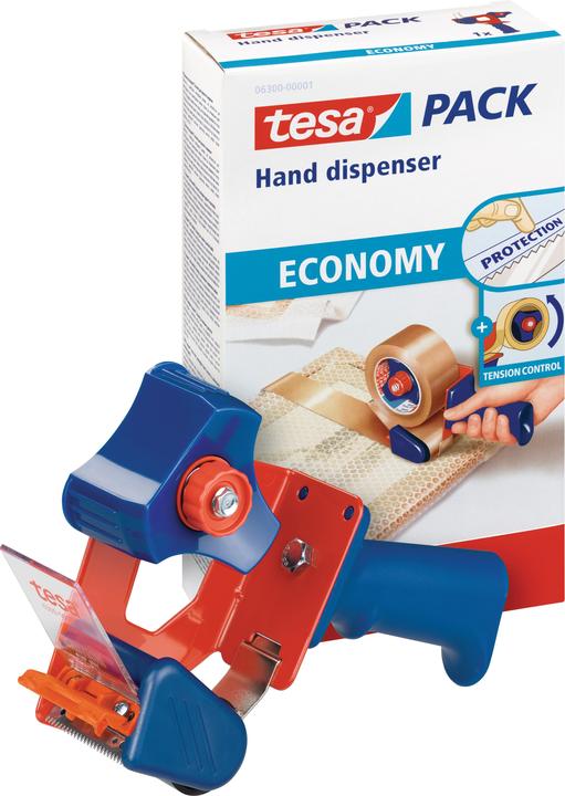 Produktbild tesa tesapack 6300 ECONOMY Handabroller - Für Klebebänder mit bis zu 50 cm Breite