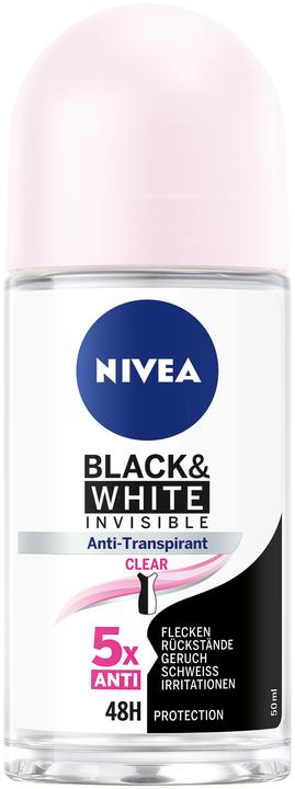 Actual product image NIVEA Black & White Invisible (Roll-on, 50 ml)