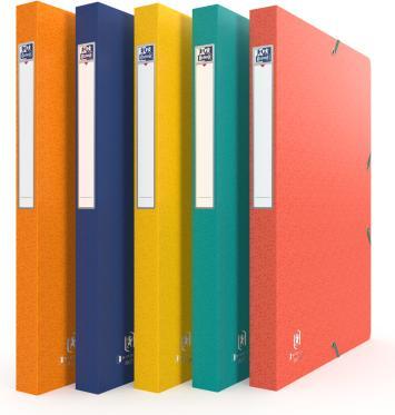 Produktbild Elba Sammelbox Boston, DIN A4, Füllhöhe: 40 mm, sortiert mit beschriftbarem Rückenschild und Eckspannergu