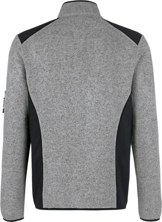 Actual product image Hakro Knitted fleece jacket Dawson grey mottled, 2XL (XXL)