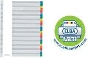 Actual product image Elba Mylar cardboard files, A-Z, without "ST"-"SCH", 20-part DIN A4, dimensions: (W)210 x (H)297 mm