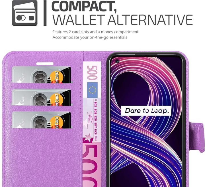 Actual product image Cadorabo Book Stand Case for Realme 8 5G / V13 / Q3 / Q3i / Narzo 30 5G (Realme Narzo 30 5G, Realme V13, Realme Q3i 5G)