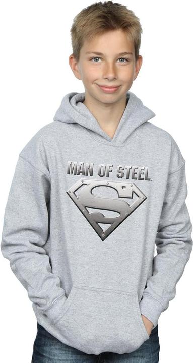 Immagine prodotto Superman Man Of Steel Shield Felpa con Cappuccio Ragazzi (152, 158)