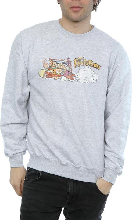 Immagine prodotto The Flintstones Family Car Distressed Felpa Uomo (S)