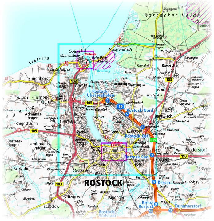 Produktbild PublicPress Stadtplan Rostock