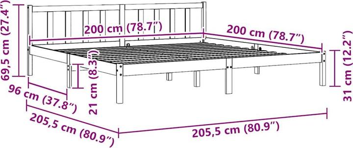 Produktbild VidaXL Tiziana (200 x 200 cm)