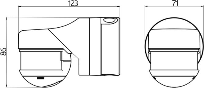 Produktbild BEG 93344 RC-plus next N 280 braun Bewegungsmelder Ap 280° Unterkriechsch. (6 m)