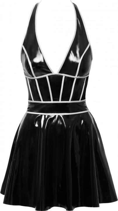 Actual product image Black Level Vinyl dress w. silver S (S)