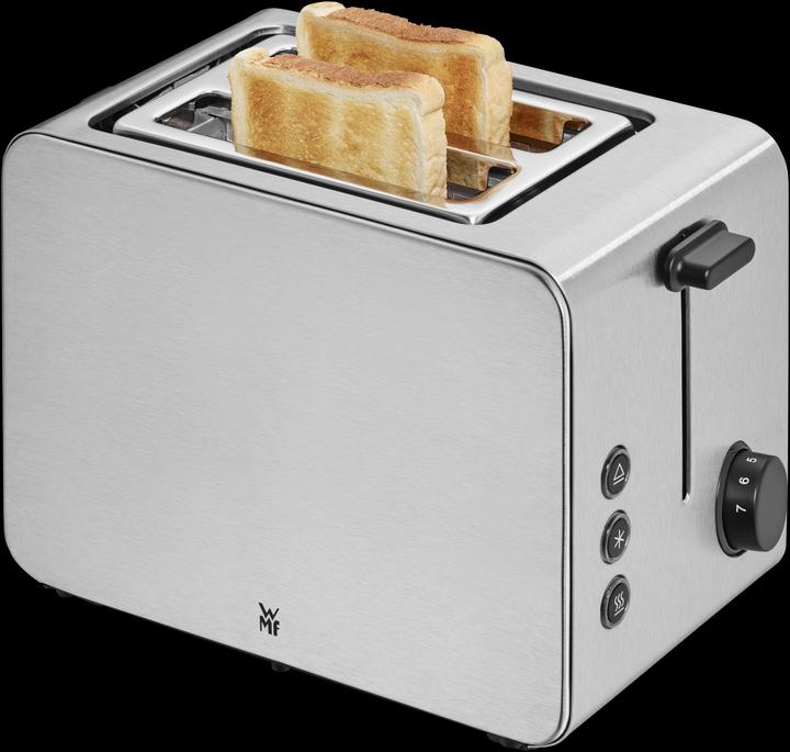 Stelio Doppelschlitz-Toaster mit Brötchenaufsatz und Bagel-Funktion