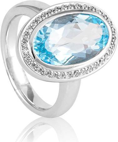 Produktbild Breuning RING - Farbstein/Brill. 0,255 Ct. H/si (49, 750/18 K Gold)
