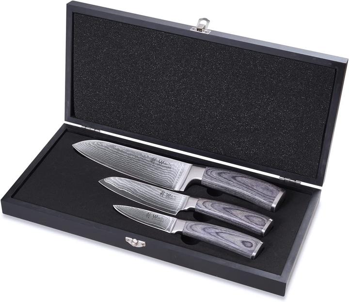 Produktbild Wakoli Edis 3er Damastmesser-Set (16 cm)