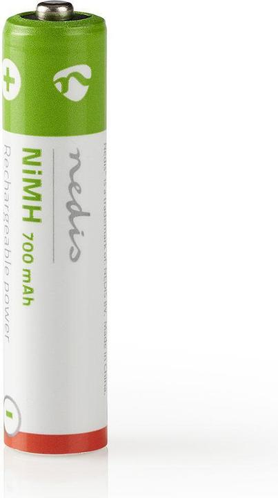 Produktbild Nedis Wiederaufladbarer NI-MH-Akku AAA 1.20 V AAA 700 mAh vorgeladen Blister 4 Stück, BANM7HR034B (4 Stk., AAA, 700 mAh)