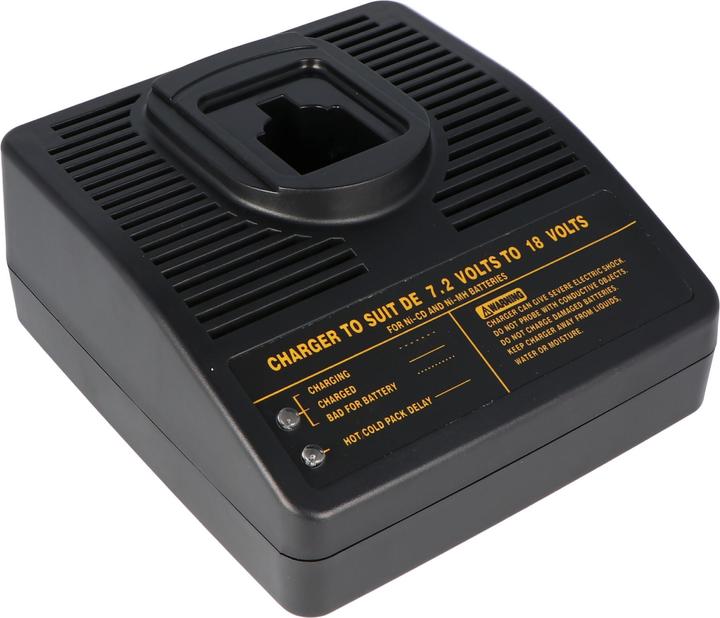 Actual product image AccuCell Universal charger suitable for Dewalt Elu 7,2-18V