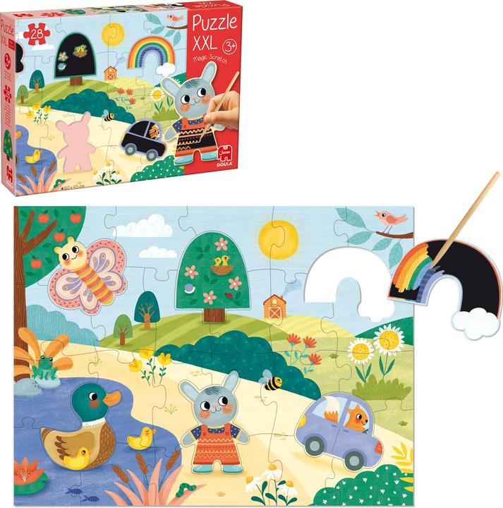 Actual product image Goula Puzzle XXL Magic Scratch Puzzle (28 pieces)
