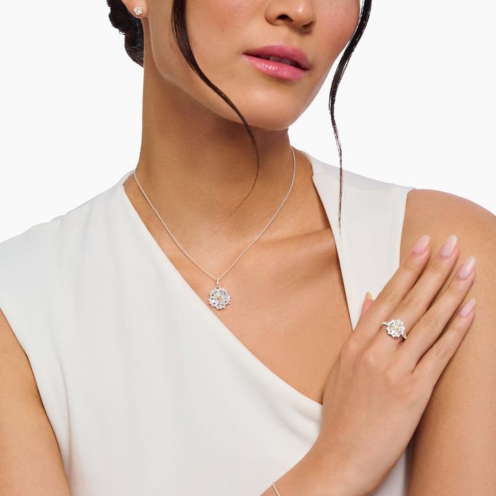 Immagine prodotto Thomas Sabo Halskette mit Anhänger Blume Lovely Daisy Silber (Argento 925, 40 cm)