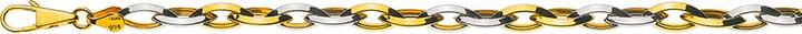 Actual product image Muau Navette (750, White gold, 18K yellow gold, 45 cm)