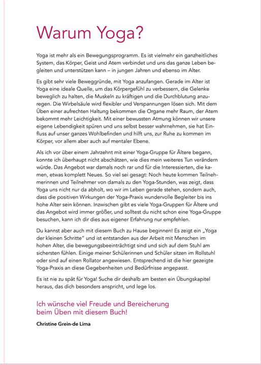 Image du produit Yoga auf dem Stuhl für Senioren (Allemand, Christine Grein-de Lima, 2022)