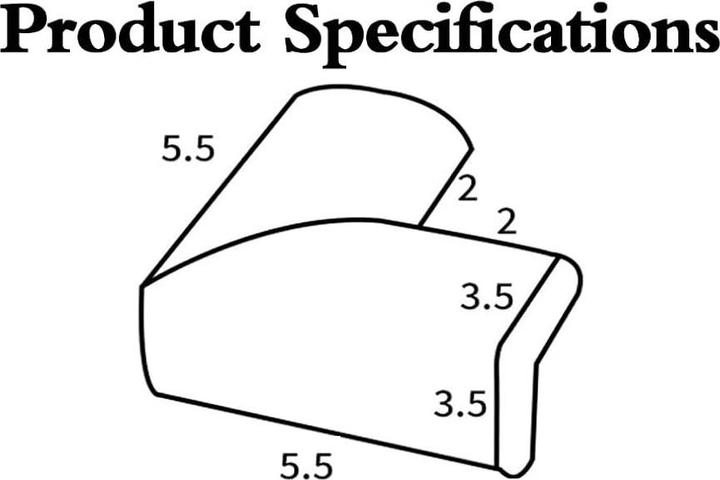 Produktbild ASMI Ecken Kantenschutz aus Schaumstoff, Eckenschutz 4 Stück