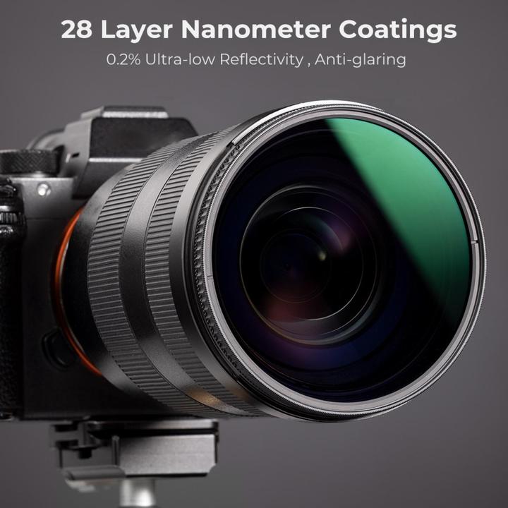 Image du produit K&F Concept 115MM CPL Filter Super Slim Circular Polarizing Filter with 28 Layer Green Coated, HD, Waterproof, A (Filtre polarisant)